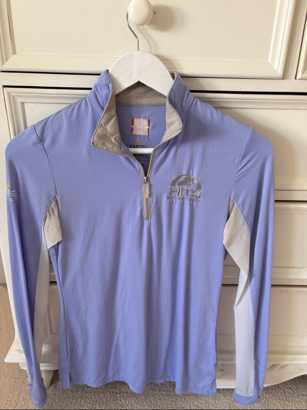 Kastel Denmark Lavender Long-Sleeve Performance Zip Tee